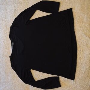 Tahari Black Long Sleeve T-shirt
